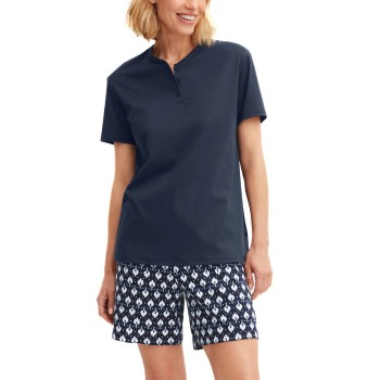 Calida Daylight Dreams Short Pyjama Marineblå bomuld X-Small Dame
