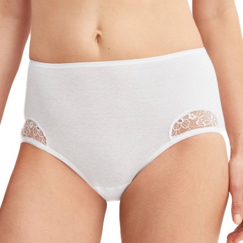 Calida Trusser Desire Midi Brief Hvid bomuld Medium Dame