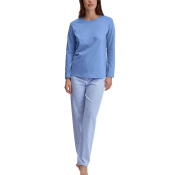 Calida Lovely Nights Pyjamas Lyseblå bomuld Small Dame