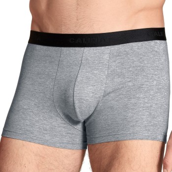 Calida 3P Natural Benefit Boxer Sort/Grå bomuld Large Herre