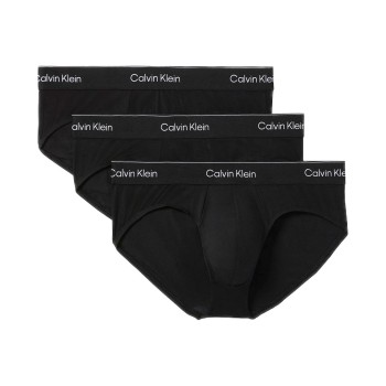 Calvin Klein 3P Icon Cotton Briefs Sort bomuld Large Herre
