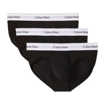 Calvin Klein 3P Icon Cotton Briefs Sort/Hvid bomuld Small Herre
