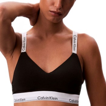 Calvin Klein BH Icon Cotton Modal Classic Bralette Sort Medium Dame
