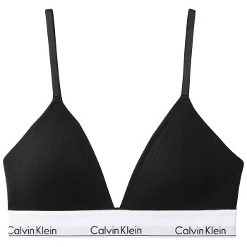 Calvin Klein BH Icon Cotton Modal Triangle Bralette Sort Large Dame