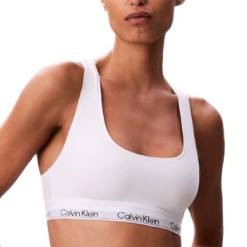 Calvin Klein BH Icon Cotton Modal Unlimited Bralette Hvid X-Small Dame