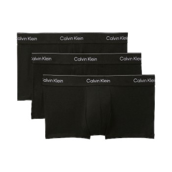 Calvin Klein 3P Icon Cotton Stretch Low Rise Trunk Sort bomuld Large Herre