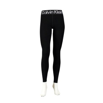 Calvin Klein Logo Waistband Legging Sort Large Dame