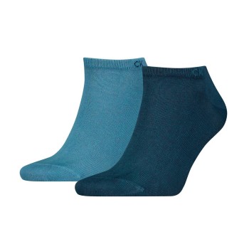 Calvin Klein Strømper 2P Men Sneaker Socks Marine/Blå Str 39/42 Herre