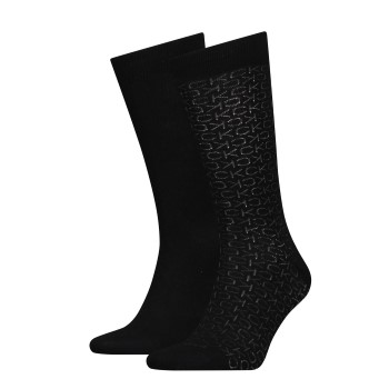 Calvin Klein Strømper 2P Mirrored Logo Socks Sort One Size Herre