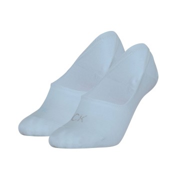 Calvin Klein Strømper 2P Shiny Logo Mid Cut Footie Socks Lyseblå Str 35/38 Dame