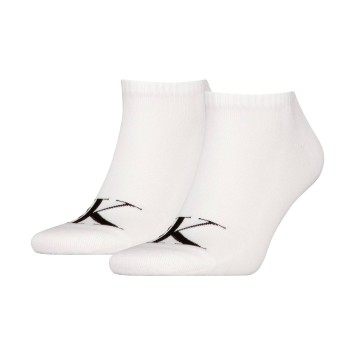 Calvin Klein Strømper 2P Sneaker Monogram Socks Hvid Str 39/42 Herre