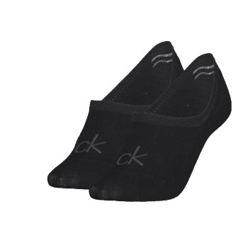 Calvin Klein Strømper 2P Women Invisible Footie Socks Sort Str 35/38 Dame