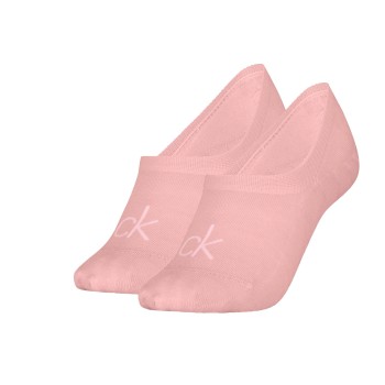 Calvin Klein Strømper 2P Women Invisible Footie Socks Rosa Str 35/38 Dame