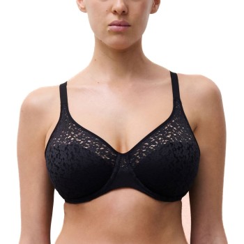 Chantelle BH EasyFeel Norah Underwired Bra Sort nylon J 75 Dame