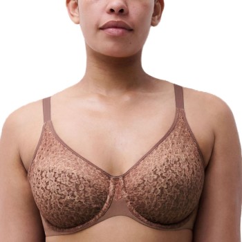 Chantelle BH EasyFeel Norah Underwired Bra Brun nylon D 80 Dame