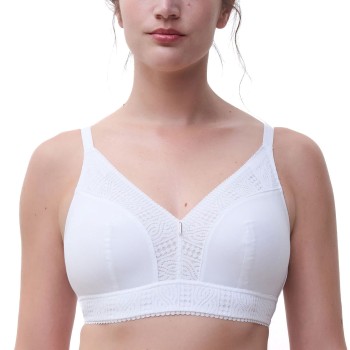Chantelle BH EasyFeel Wirefree Support Bra Hvid nylon F 75 Dame
