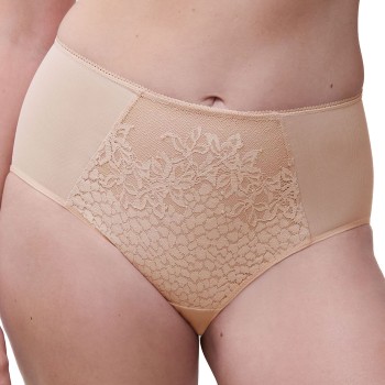 Chantelle Trusser Maris High Waisted Support Full Brief Beige 46 Dame