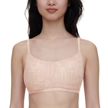 Chantelle BH Soft Stretch Padded Bralette Rosa Mønster  nylon XS/S Dame