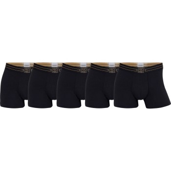 CR7 Cristiano Ronaldo 5P Cotton Trunks Sort/Guld bomuld Large Herre