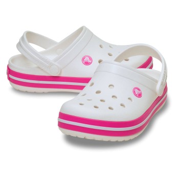 Crocs Crocband Clog Toddler Rosa/Hvid US C4 (EU 19-20) Barn