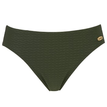 Damella Brigitte Textured Bikini Brief Mørkgrøn  nylon 40 Dame
