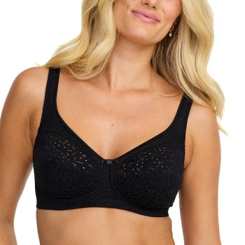 Damella BH Classic Soft Lace Bra Sort C 90 Dame