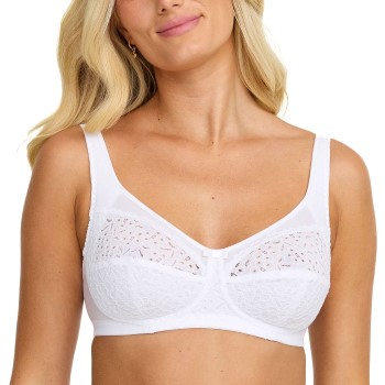 Damella BH Classic Soft Lace Bra Hvid E 75 Dame