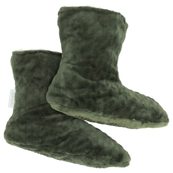 Damella Strømper Jaquard Fleece Slippers Grøn polyester Str 35/37 Dame