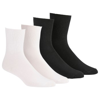 Damella Strømper 2P Seamless Socks Sort/Hvid Str 43/46 Dame