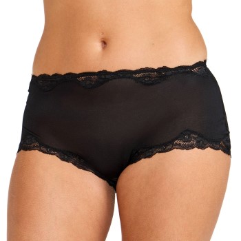Damella Trusser Silk Brief Sort silke X-Small Dame