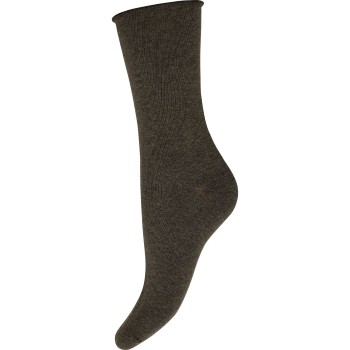 Decoy Strømper 2P Fine Knit Cotton Socks Mørkbrun  Strl 37/41 Dame