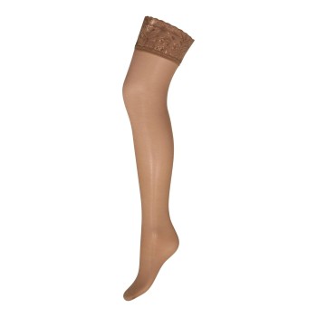 Decoy Strømpebukser Stay-Up 20 Den Beige polyamid L/XL Dame