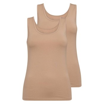 Decoy 2P Wide Strap Bamboo Top Beige Medium Dame