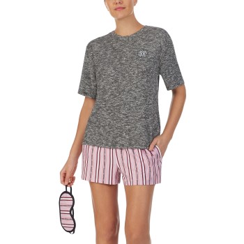 DKNY 100 DKNY Short Pj Set Grå/Rosa X-Large Dame