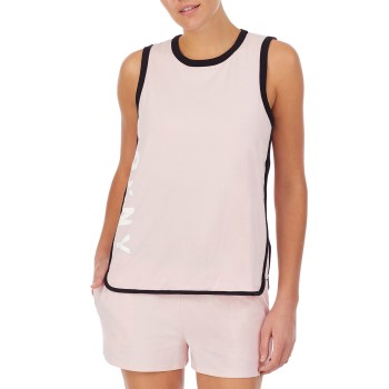 DKNY Casual Fridays Top and Shorts Set Lyserosa Large Dame