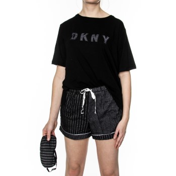 DKNY Hello Fall Pj Set Box Sort mønstret X-Small Dame