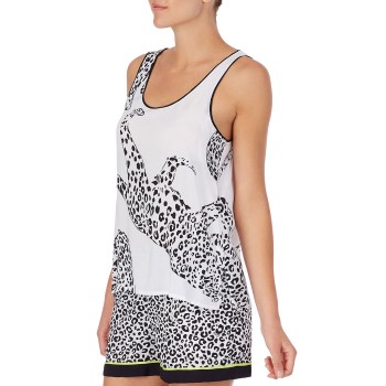 DKNY Wild Side Top and Shorts Set Sort/Hvid viskose X-Large Dame