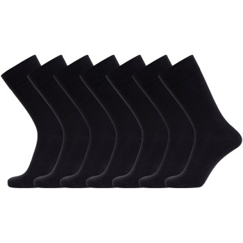Dovre Strømper 7P Bamboo Viscose Socks Sort Str 40/45 Herre