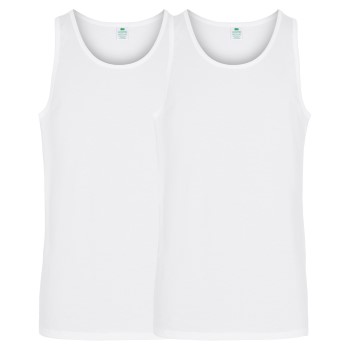 Dovre 2P Organic Cotton Singlet Hvid økologisk bomuld X-Large Herre