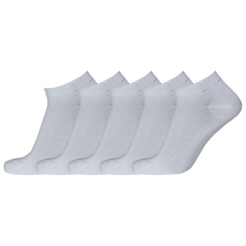 Dovre Strømper 5P Sneaker Footie Hvid Str 40/45 Herre