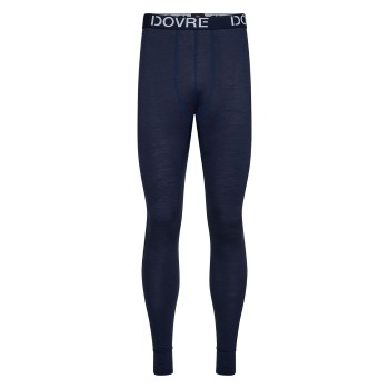 Dovre Wool Long Johns Single Marineblå uld Large Herre