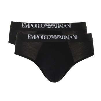 Emporio Armani Armani Endurance Briefs 2P Sort bomuld Small Herre