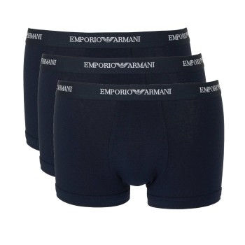 Emporio Armani Armani Stretch Jersey Boxer Briefs 3P Marineblå bomuld Small Herre