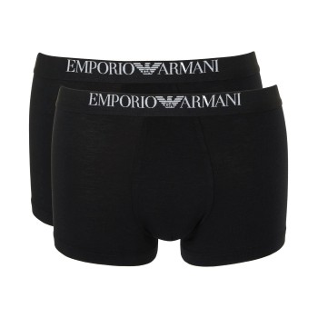 Emporio Armani Armani Viscose Jersey Boxer 2P Sort viskose Small Herre