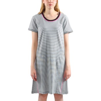 Esprit Anna Nightshirt Sort/Hvid bomuld 40 Dame