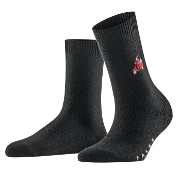 Falke Strømper Cosy Wool X-Mas Santa Sock Sort Str 39/42 Dame