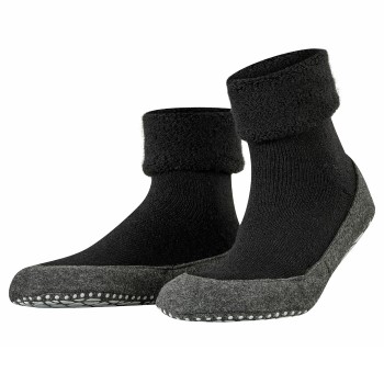 Falke Strømper Cosyshoe Adult Sort uld Str 45/46 Herre