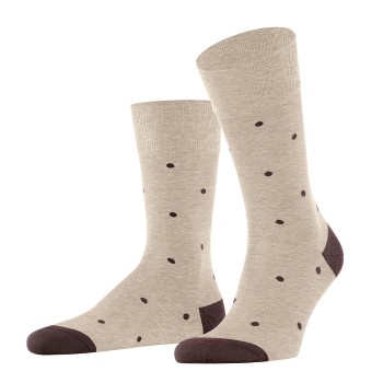 Falke Strømper Dot Socks Beige bomuld Str 43/46 Herre