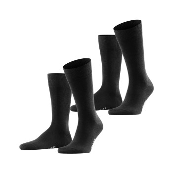 Falke Strømper 2P Happy Socks Sort Str 43/46 Herre