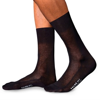 Falke Strømper No. 9 Sort bomuld Str 45/46 Herre